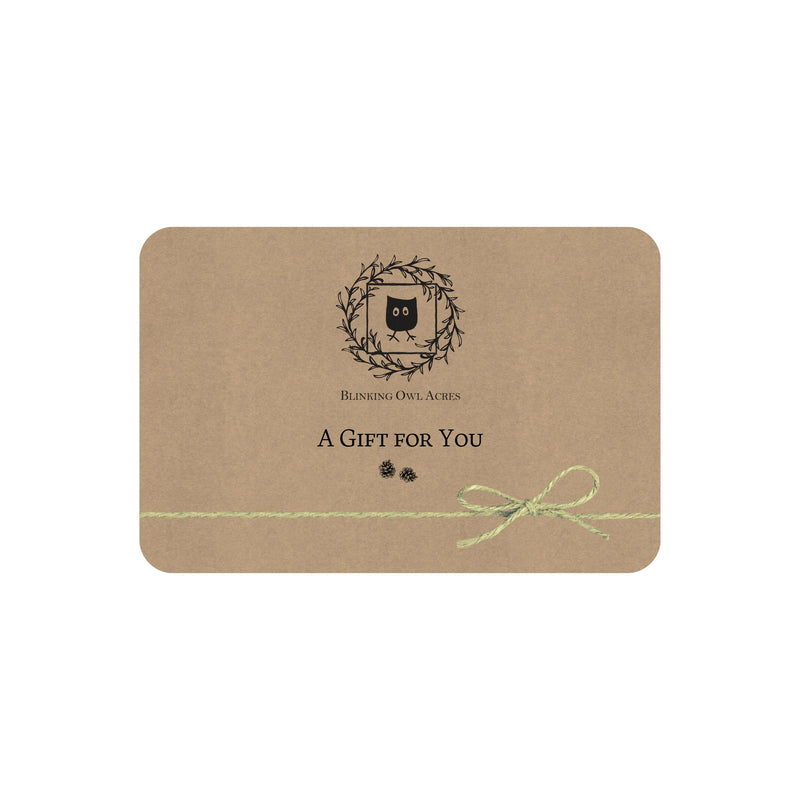 Blinking Owl Acres Gift Card